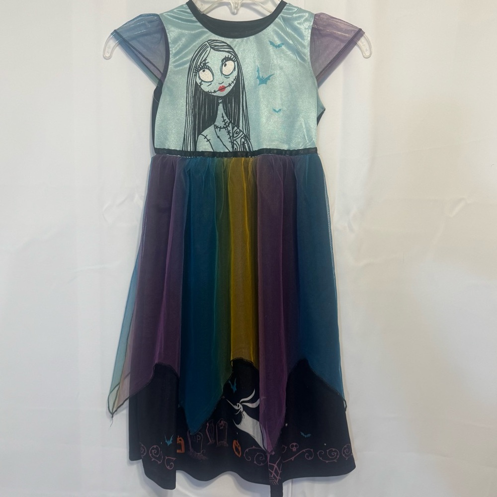 Nightmare Before Christmas Sally Fantasy Nightgown Size 6 6X Rainbow Tulle Zero